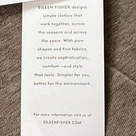 Eileen Fisher NWT$138 Linen Jersey Tank Top Sequins Sparkle Smoke Gray Quiet Lux - Picture 8 of 9